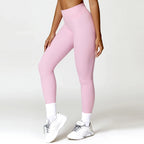 Neue Sommer High Waist Sport Leggings Damen Stretch Gymnastikhose Damen Lauf-Workout-Leggings Weibliche weiche Strumpfhose Push Up Yoga Hose