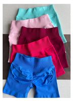 TKITK Shorts Nahtlose Yogahosen Damen Fitness Outfits Shark Bite Shorts für Fitnessstudio Laufen Radfahren Leggings