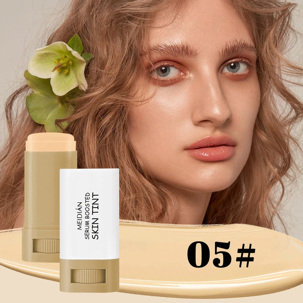 Bronze Foundation Stick Serum-verstärkte Hauttönung Seidige Textur Feuchtigkeitsspendende Deckkraft Concealer Base Ebenmäßiger Hautton Make-up