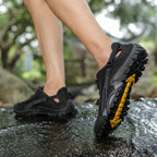 FANCYLEE Damen-Trekkingschuhe Atmungsaktives Mesh-Wanderer Leichtgewichtige Outdoor-Rutschfeste Bergsteigerschuhe EU 36-42