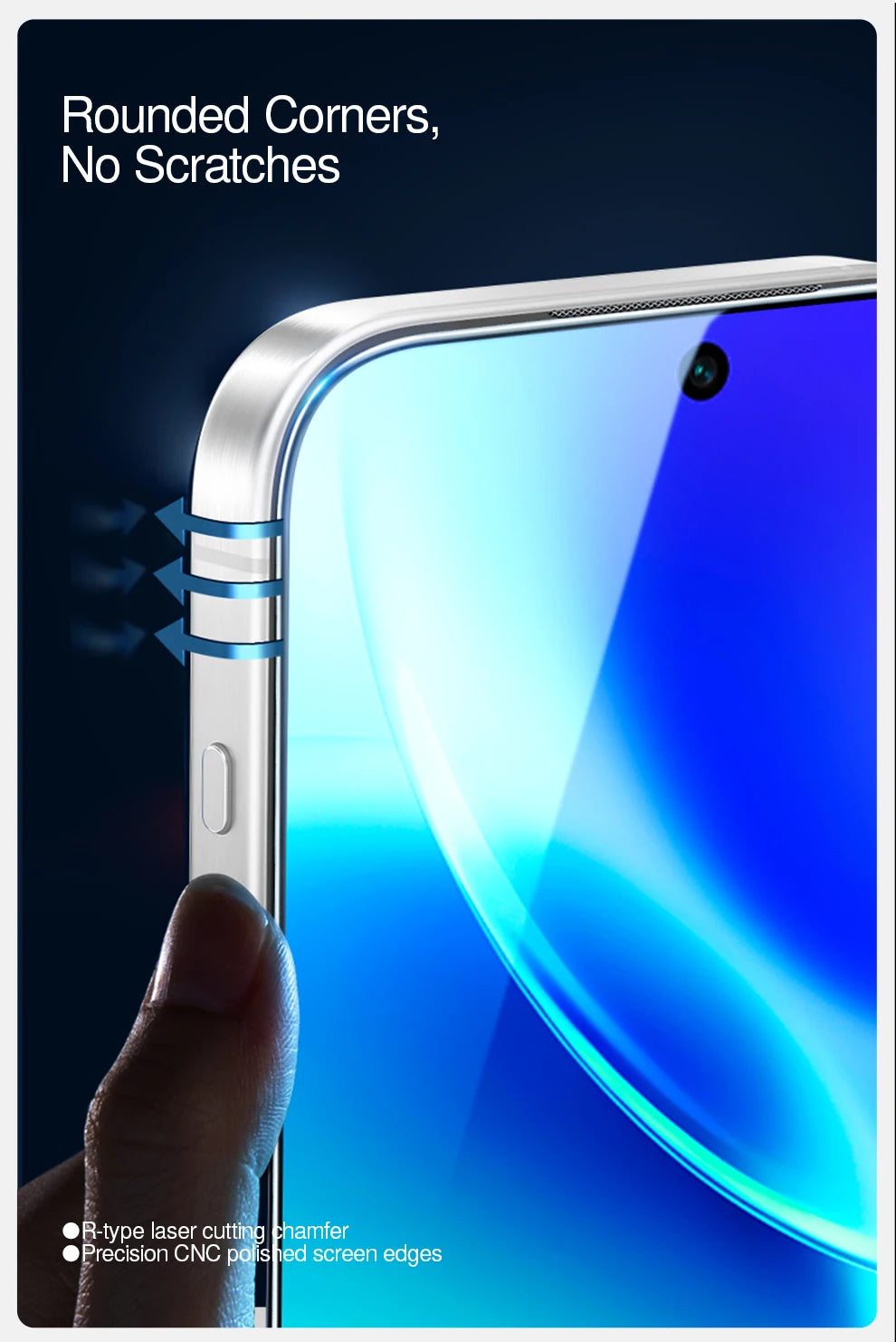 SmartDevil 2 Stück Displayschutzfolie für Vivo X200 Pro Mini X300 HD Anti-Blaulicht Gehärtetes Glas Nicht vollflächig Anti-Fingerabdruck