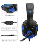 Gaming Kopfhörer 3.5MM Kabelgebunden PC Bass Stereo Gamer Headset Telefon Laptop Kopfhörer Helm Mit Mikrofon Für PS4 Xbox One Switch