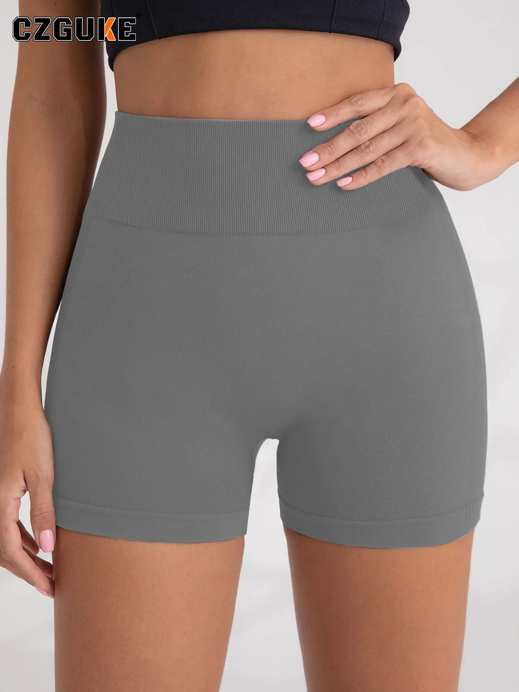 CZGUKE Damen-Outdoor-Sporthorts, Fitnesshose, Gym-Aufwärmhose, Yogahose, hochwertige, enge Jogging-Shorts und Radhose