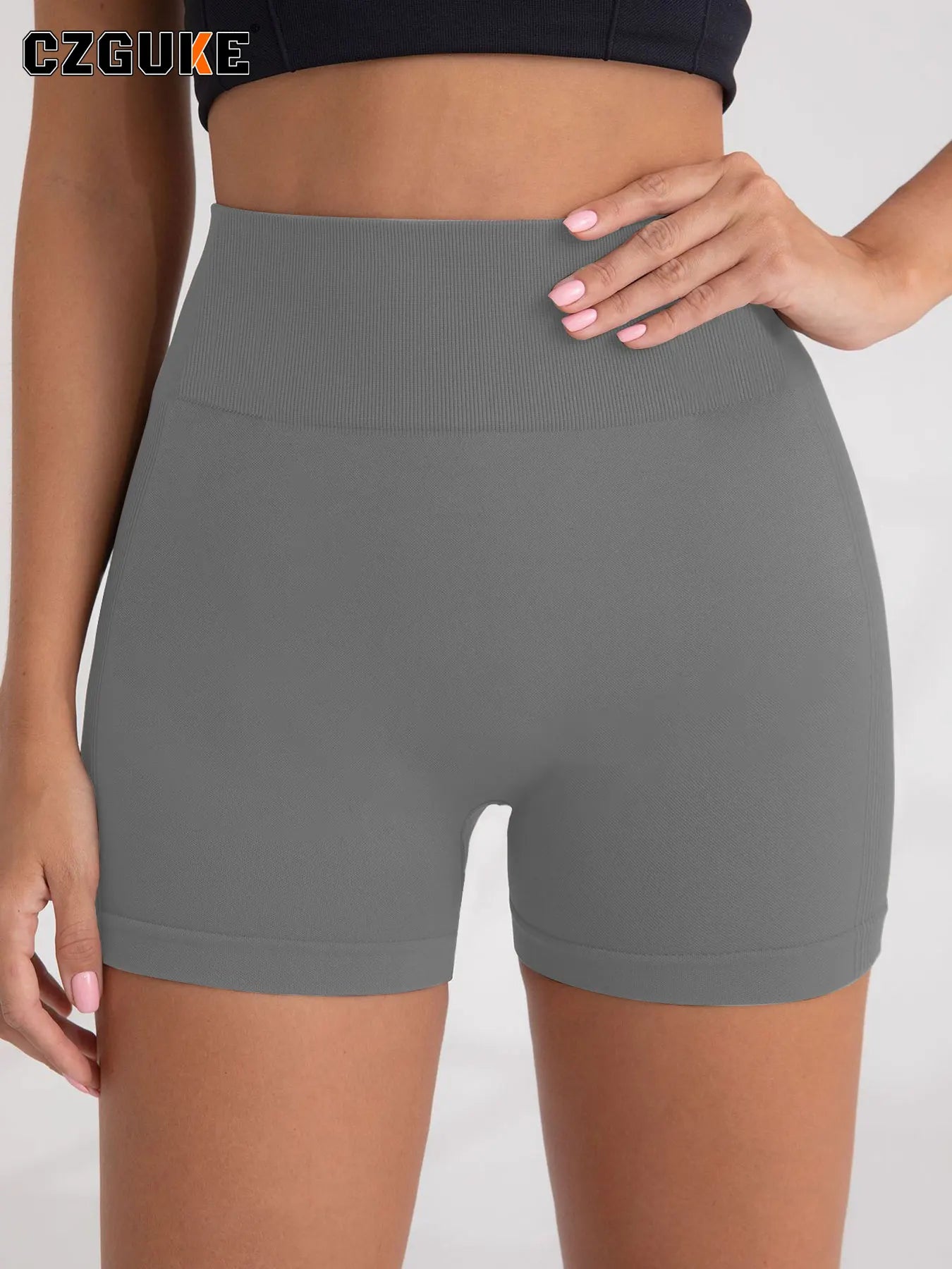 CZGUKE Damen-Outdoor-Sporthorts, Fitnesshose, Gym-Aufwärmhose, Yogahose, hochwertige, enge Jogging-Shorts und Radhose