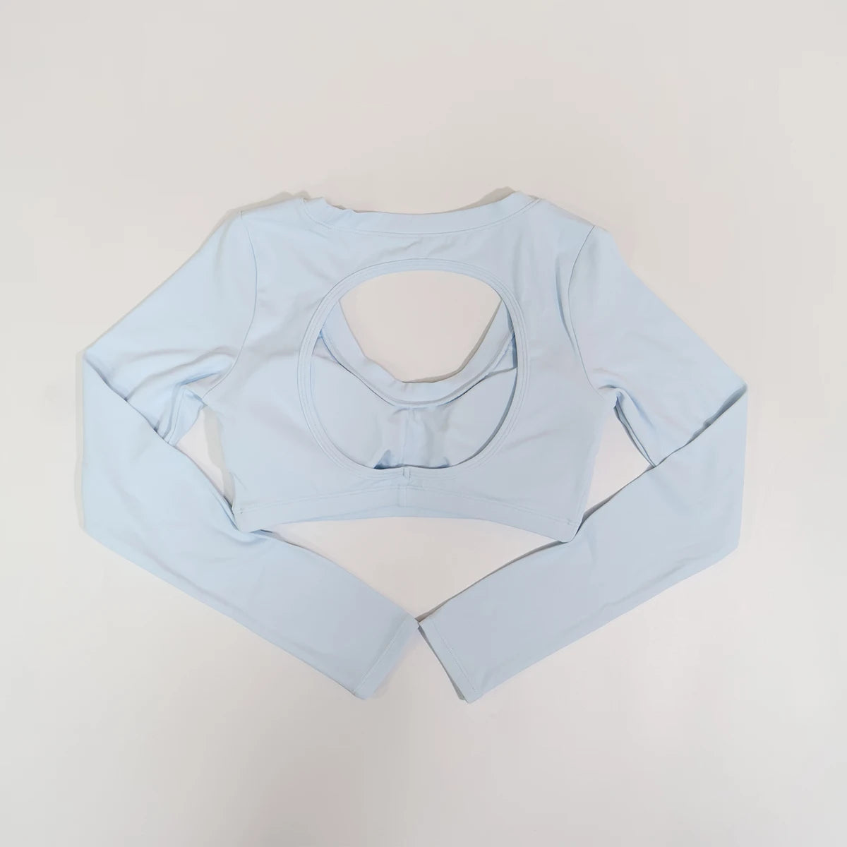 Neue Sommer Damen Rückenloses Langarm Yoga-Top Atmungsaktive weiche Sportbekleidung für Fitness-Training Bequeme Fitnesskleidung für Frauen