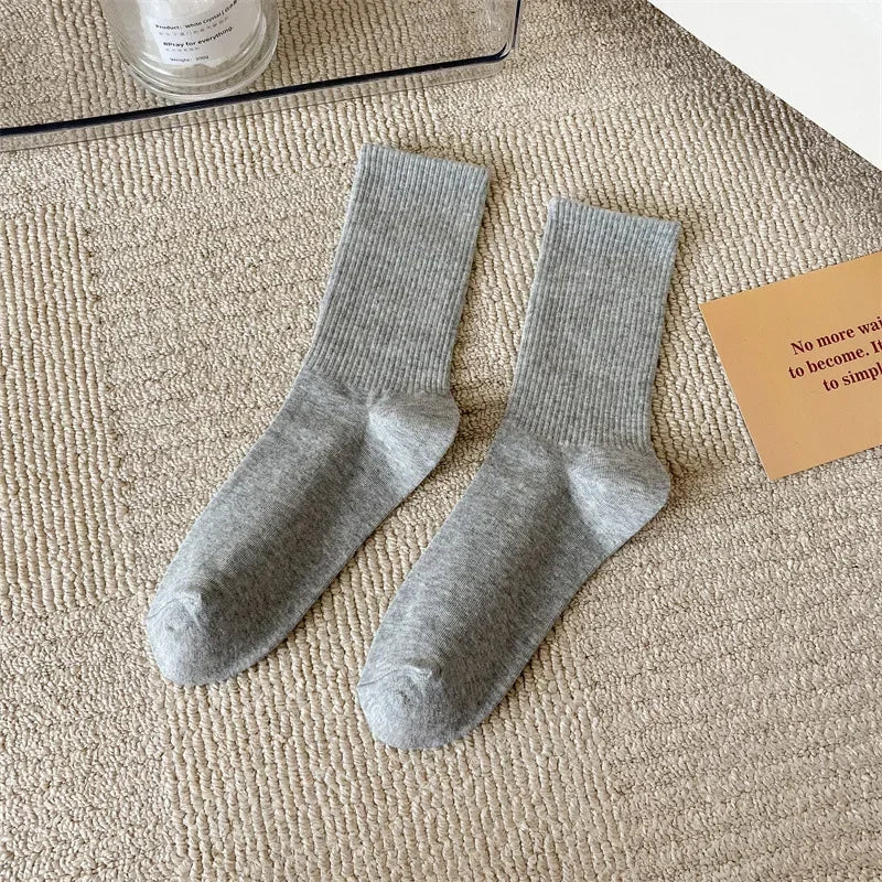 33 Farben Sommer Baumwolle Weiche Socken Fröhlich Bunte Damen Mid-Tube Strümpfe Modetrend Rot Grün Knöchelsocken Herbst Strumpfwaren