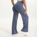 SoftMotion Damen Leggings Gerade Beine Mittlere Taille Yoga-Hose GYM-Leggings Naked Feel Pilates Laufhose Sporthose