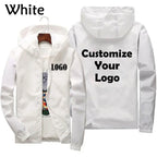 Maßgeschneiderte Reise-Team Zipperjacke, Kapuzen-Unisex-UV-beständige, wasserdichte Jacke für Herren und Damen, Oberbekleidung, Frühling, Sommer,