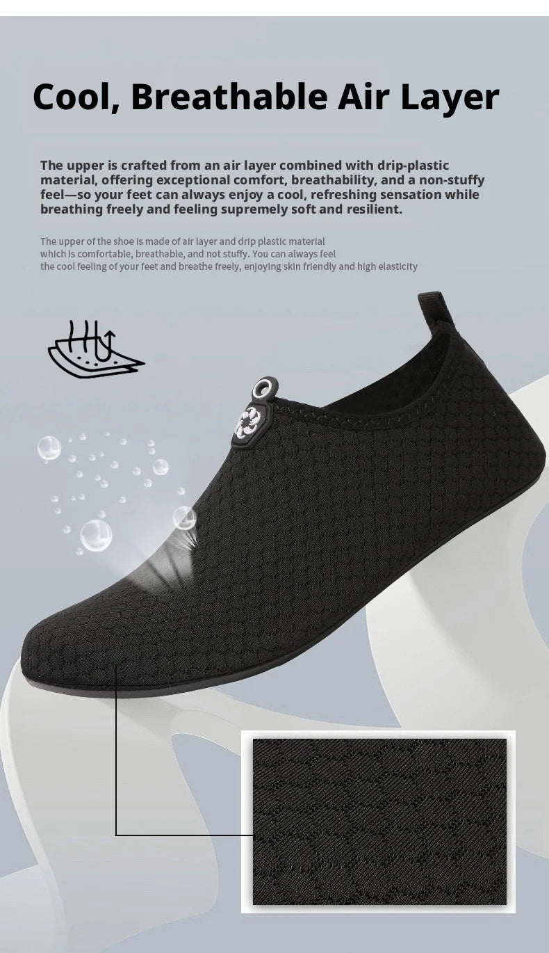 Unisex Badeschuhe Schnell Trocknend Rutschfeste Aqua-Schuhe Atmungsaktive Strandschuhe Tauchschuhe Watschuhe Sneaker für Herren Damen Outdoor Sp