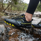 Oiaano Barfußschuhe Herren Schwarz Damen Wassernetz Minimalistische Sneaker Sport Aqua Strand Weiche Sohle Leicht Atmungsaktiv Outdoor Wandern