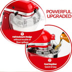 Spritzschutz, Abnehmbarer Klappdeckel für KitchenAid 4.5-5QT Küchenmaschine mit Kippkopf, Zubehör für Rührschüsseln