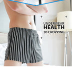 Herrenunterwäsche Boxershorts Gestreifte Lose Shorts Trend Herren Slips 100% Baumwolle Arrow Pants Klassische Basics Hauskleidung Schlafunterhosen