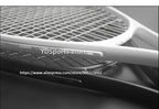 1x 27 Zoll Tennis-Racket, besaitet, Carbon-Aluminium-Legierung, Freizeit-Schläger, stoßfest, mit Tragetasche, für Erwachsene