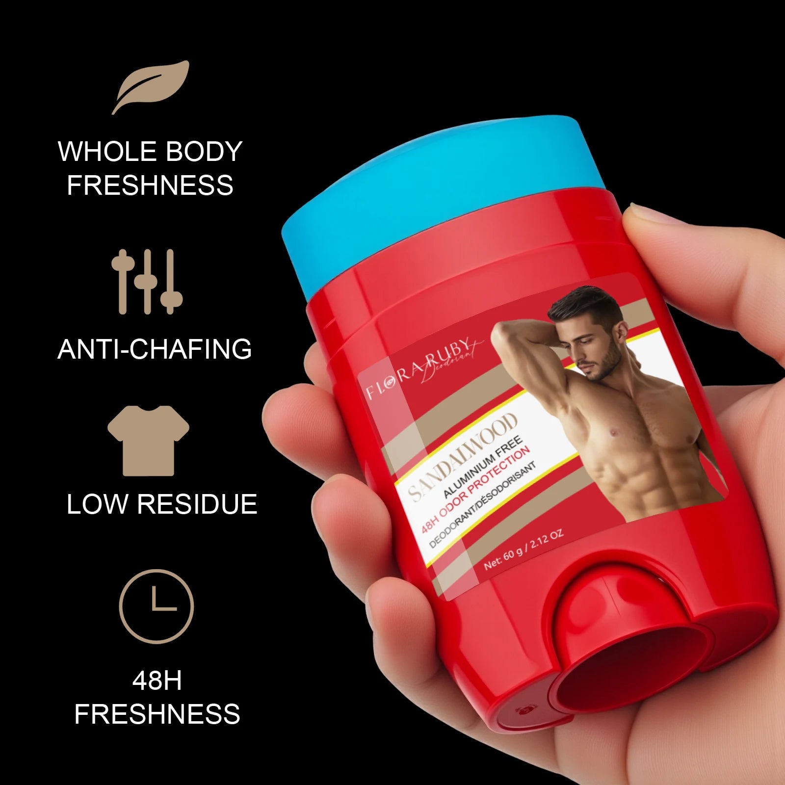 Old Spice Sandalwood Deodorant Männer, Körpergeruch entfernen Creme, Aluminiumfrei, Hohe Ausdauer, Schweiß- und Geruchsschutz, Tragbar