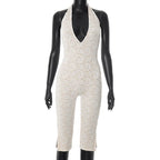 Avrilyaan Spitze Sieben-Punkte-Hose Bodycon Sexy Party Tiefer V-Ausschnitt Playsuits Damen Strampler Damen Jumpsuit 2025 Sommer Overalls