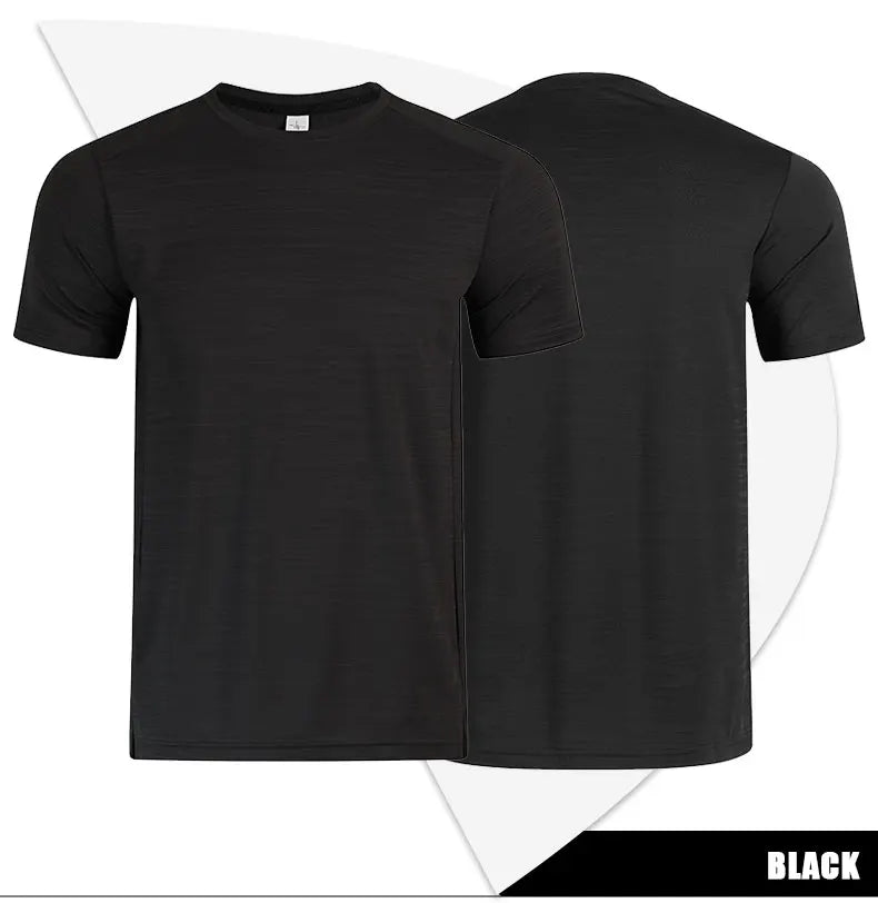 Muskel-Training Kompressions-T-Shirt Herren Laufen Dry Fit T-Shirt Uni Farbe Übergröße Gym Herren T-Shirts Sport Herren Oberteile Sweatshirt
