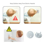 10 Stück weiße elektrische Sicherheitssteckdosen-Schutzabdeckung, Babypflege, sicherer Schutz, Stromschlag-Rotationsschutz