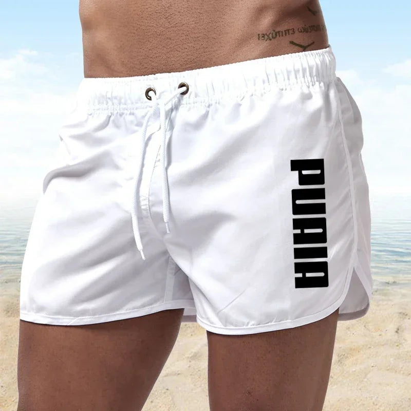 Neue heiße Sommer Badehosen Sport Fitnessstudio Laufshorts Herren Bademode Luxus Strandshorts Schnelltrocknende Herren-Badehosen Boardshorts