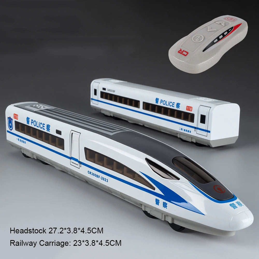 1:60 Maßstab FuXing Hochgeschwindigkeitszug Spielzeugauto Modell Sound Licht Fernbedienung Elektrische Simulation Zugmodelle Ornamente Geschenke