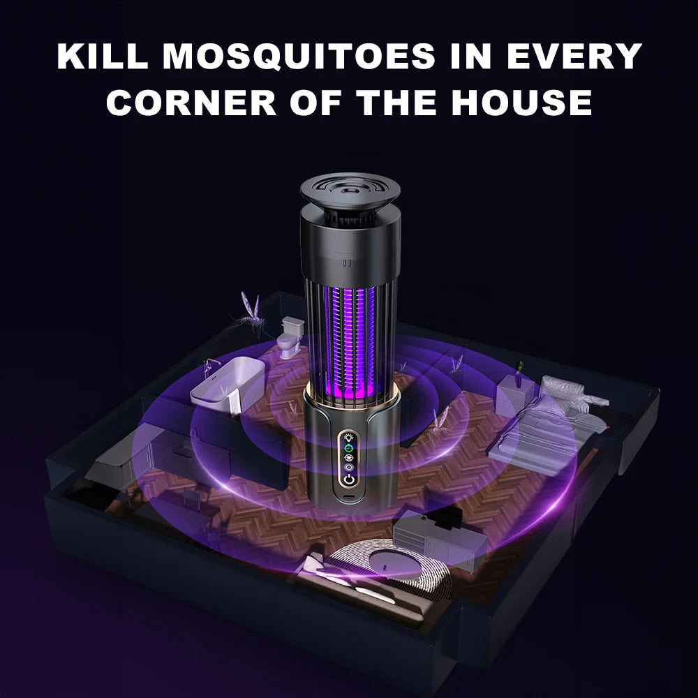 Mückenkillerlampe Insektenfalle Campinglicht USB Ladezeitsteuerung Elektrische Mückenklatsche Outdoor-Insektenvernichter Repellent