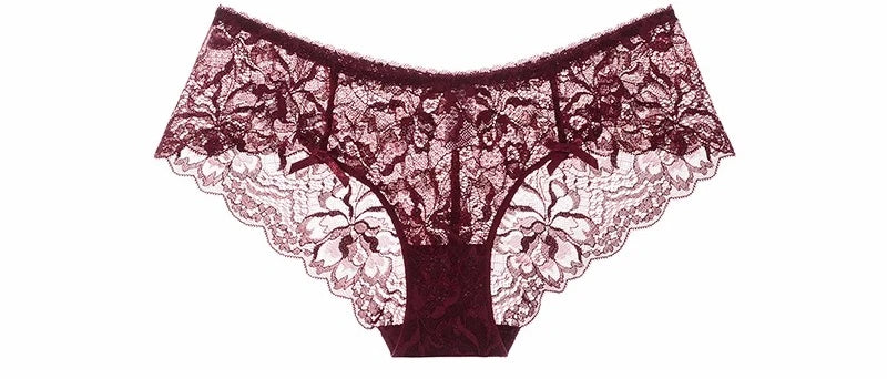MOYISU Sommer-Dessous-Set, transparenter französischer Spitze, Minimizer-BH, Slip, ultradünn, sexy Damenunterwäsche, großer Busen, sexy Po & Höschen