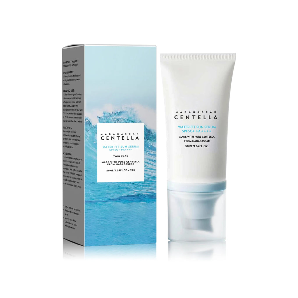 2/1 Stück LSF50+ Sonnencreme Centella Starker UV-Schutz Wasserbasierter Sonnenschutz Sonnenkörper-Sonnenblock Feuchtigkeitsspendende Hautpflege