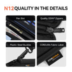 ReeYee N12 Passport Holder Wallet, Travel Organizer for Cards Tickets, Water-Resistant Scratch-Resistant Essential Wallet Pouch