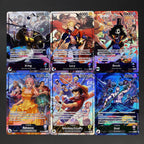 One Piece TCG OPCG Englisch Leaderkarte OP15 Leader-Karten-Set Ruffy Lucy Enel Krieg Rebeca Brook KAMI's Island Textured Foil Karte