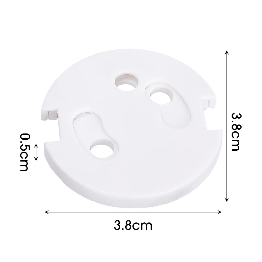 Weiße Schutzkappen für Steckdosen Babypflege Transparent Anti-Stromschlag Babystecker Steckdosenschutz