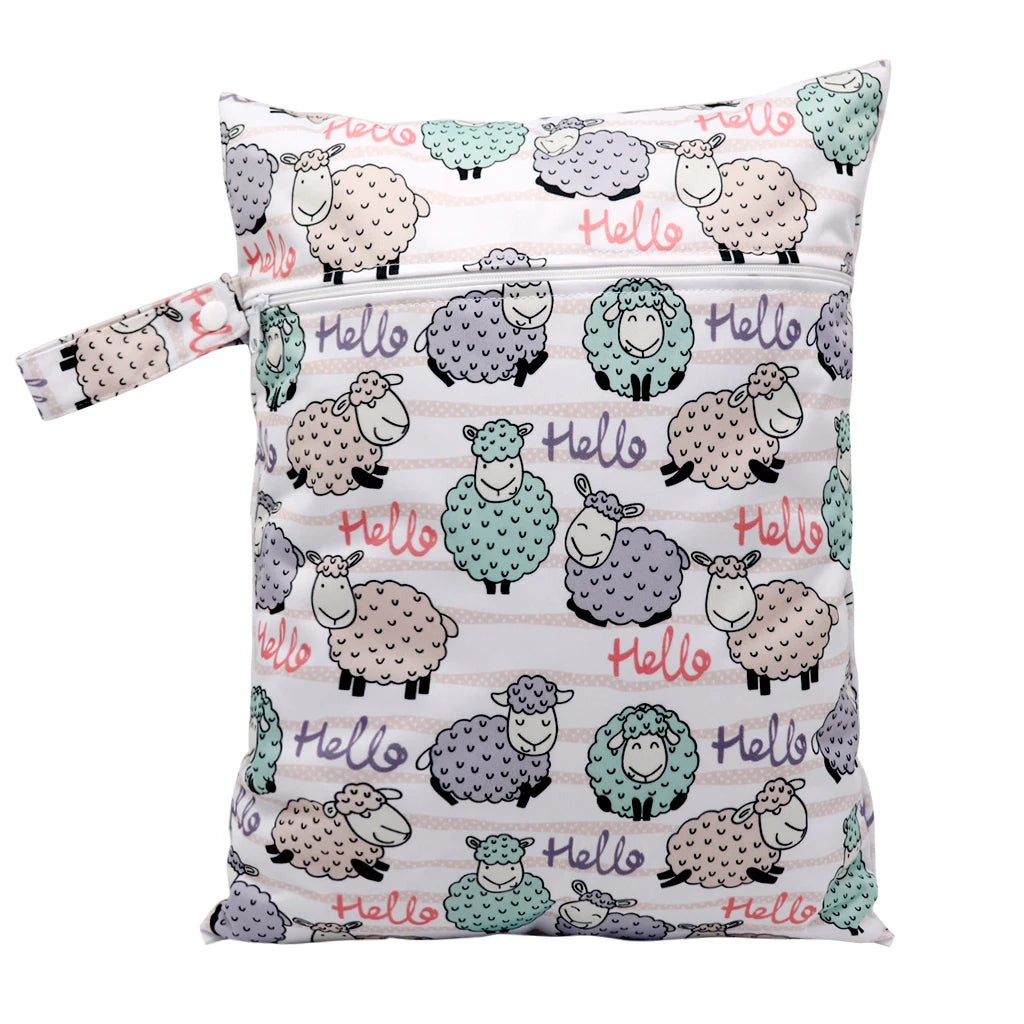 Wasserdichte Wickeltasche Windeltasche Mama Baby Umstandstasche Waschbare Reißverschluss Windel-Organizer Trockenbeutel Reisetragetasche 30x40cm