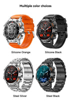MEVADEN Steel 1,39 Zoll Herren Luxus-Smartwatch Bluetooth Anruf Sport-Fitness-Tracker Gesundheitsmonitor Smartwatch für Männer MD52