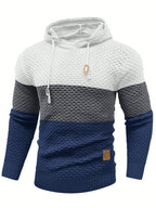 Herren Pullover Frühling Neu Sportlich Warm Figurbetont Gestrickt Pullover Hoodie Kordelzug Hoodies Freizeit Sweatshirt US Größe