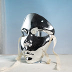 Maskerade Maske Metallic Farbe Halloween Maske Vollgesicht Für Frauen Männer Cosplay Maskerade Kostüm Zubehör