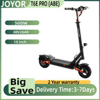 JOYOR T6E PRO ABE Erwachsenen-Elektroroller 500W Motor 48V26AH Akku E-Mountain Escooter 10" Offroad-Reifen Faltbarer E-Scooter