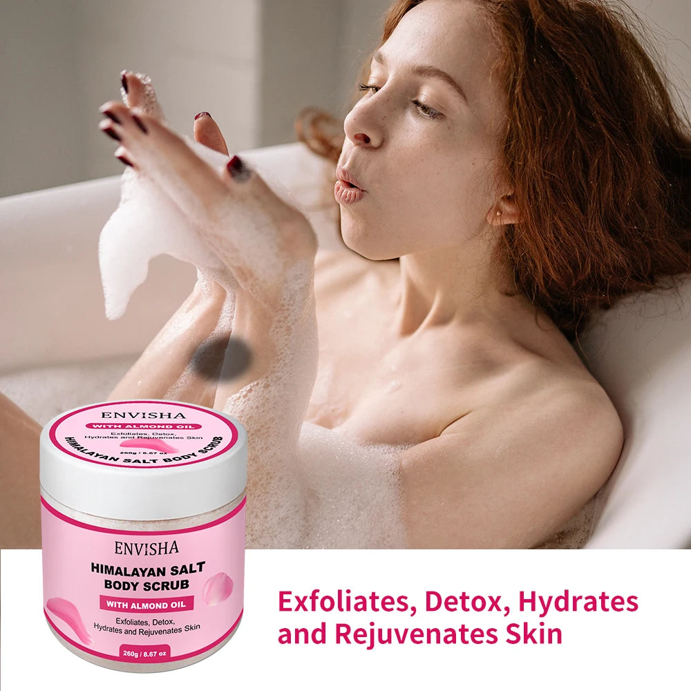 ENVISHA Schönheit Gesundheit Rose Körpermassage Badesalz Peeling Feuchtigkeitsspendend Nährend Hauterweichend Aufhellend Hautpflege Porenverkleinernd