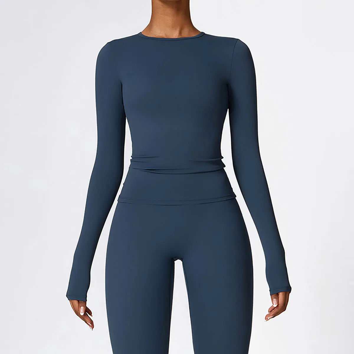NCLAGEN Yoga-Shirts für Damen, Langarm, Winter, Fitness, Laufen, Gym-Kleidung, Workout, Dry Fit, atmungsaktiv, hochelastisches Sport-Oberteil