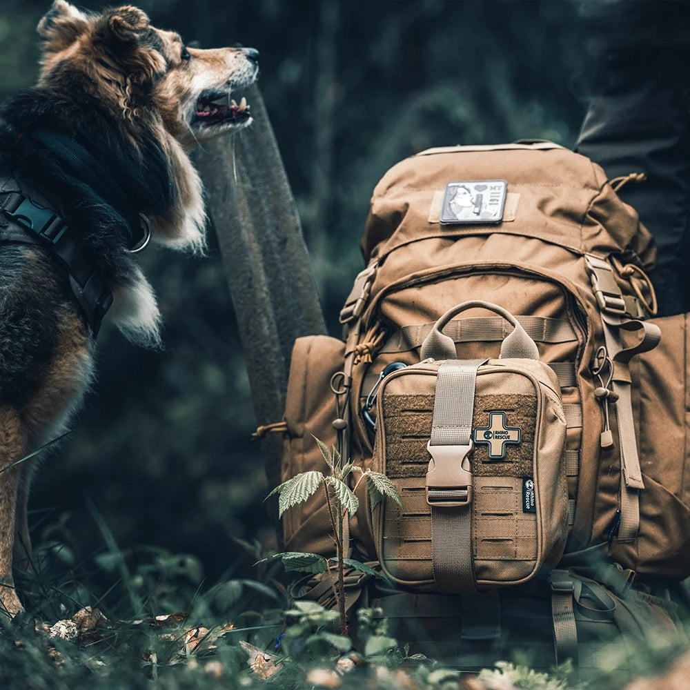 RHINO RESCUE-SE IFAK Trauma Erste-Hilfe-Set, taktische medizinische Tasche für Auto, Zuhause, Reisen, Wandern und Camping, Notfall-Überlebensausrüstung