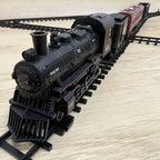 Klassische batteriebetriebene elektrische Eisenbahn Dampflokomotive Set mit Wassernachfüllung für Rauchzug Spielzeug mit Licht & Sound