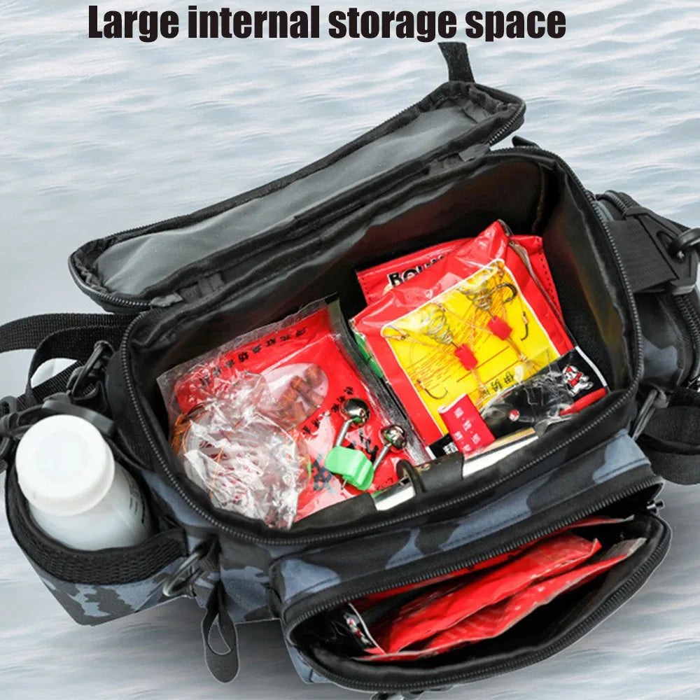 Herren-Taschen, Angelrucksack, Werkzeugrucksack, Umhängetasche, Warenrucksäcke, Meerzubehör, Outdoor-Rucksack, Camouflage-Unterhaltungssport