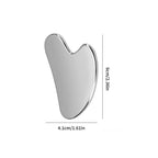 1 Stück Edelstahl Gua Sha Schaber Massagegerät für Gesicht, Nacken, Körper Guasha Massagegerät Gesichts-Hautpflege Guasha Board Gesichts-Massagegerät