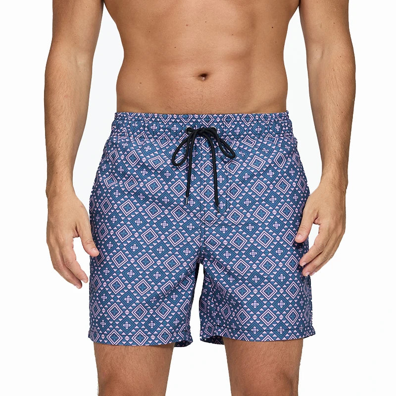 Escatch Brand Sommer Herren Shorts Mode Polyester schnelltrocknende Boardshorts Männer Sport Gym Badehose Surf Badeshorts für Herren