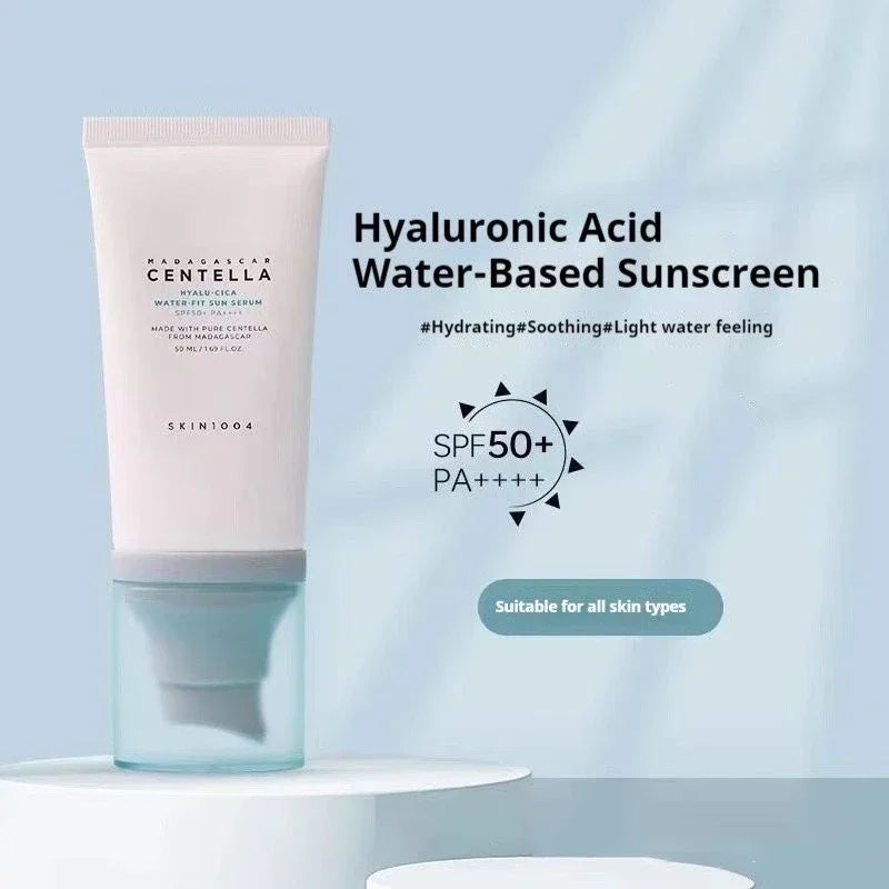 Skin1004 Korean Skincare Centella Sun Serum LSF50+ – Hyaluronsäure UV-Schutz, empfindliche Haut