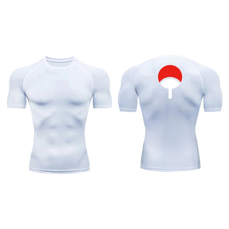 Grafische Kompressionsshirts für Herren, athletisch, schnell trocknend, Rash Guard, dehnbar, Baselayer, Unterhemden, Fitnessstudio, Workout, Lauf-T-Shirt-Oberteile