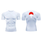 Grafische Kompressionsshirts für Herren, athletisch, schnell trocknend, Rash Guard, dehnbar, Baselayer, Unterhemden, Fitnessstudio, Workout, Lauf-T-Shirt-Oberteile