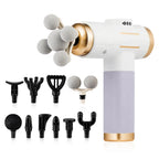 11-IN-1 Elektrisches Massagegerät, 99 Stufen, leistungsstarke Faszienpistole, Hochfrequenz-Vibrations-Körpermassagegerät für Arme, Beine, Muskeln, Masajeador