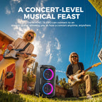 W-KING 250W PEAK Großer Bluetooth Lautsprecher Lauteste/Massive 120dB/12 Custom Bass, V5.3 Big Party Boombox Tragbarer Kabelloser Lautsprecher