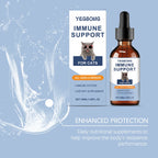 Yegbong 50ml Katzenvitamin-Nahrungsergänzungsmittel Tägliche Pflege zur Unterstützung der Ernährung, Förderung des Wachstums und Unterstützung der Genesung von Katzen, Vitaminpflegetropfen