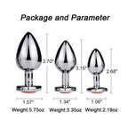 Metall-Analdildo für Frauen, Männer, Paare, Butt Plug, Arsch-Spielzeug, Erwachsenenspiel, Masturbator, Anal S/M/L, Diamant-Sexspielzeug für Erwachsenenprodukte