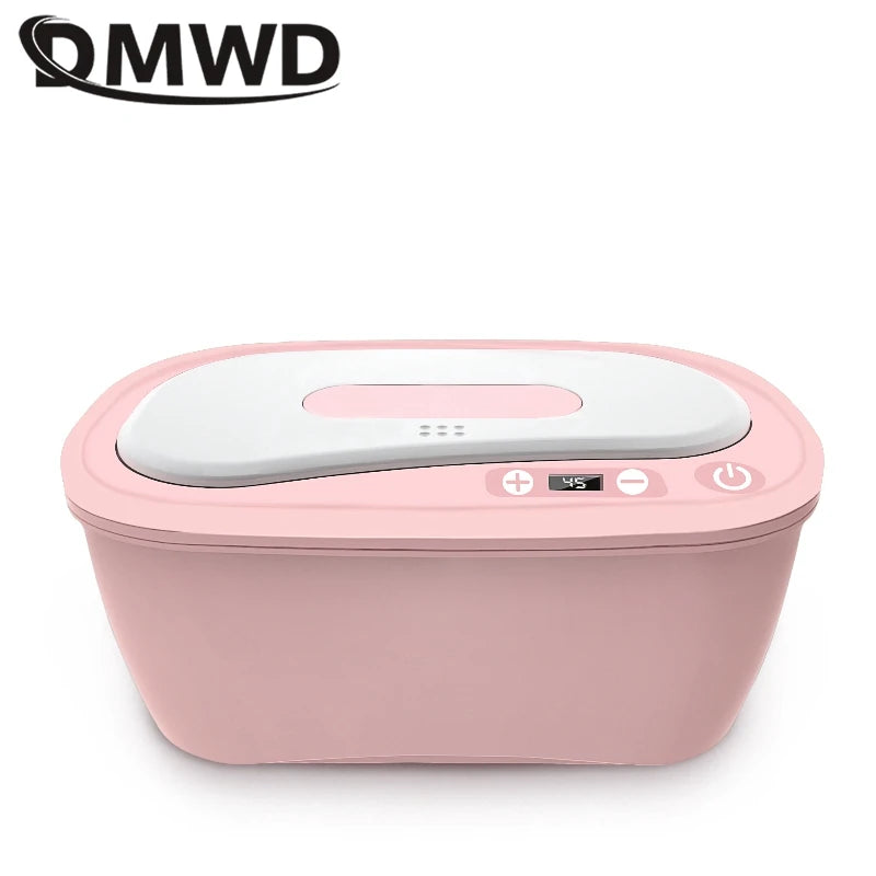 DMWD Haushalt Feuchttücherwärmer Elektrischer Baby-Feuchttuchwärmer Tragbare Heizbox Feuchttuchspender Thermostat 45–55 ℃ 220