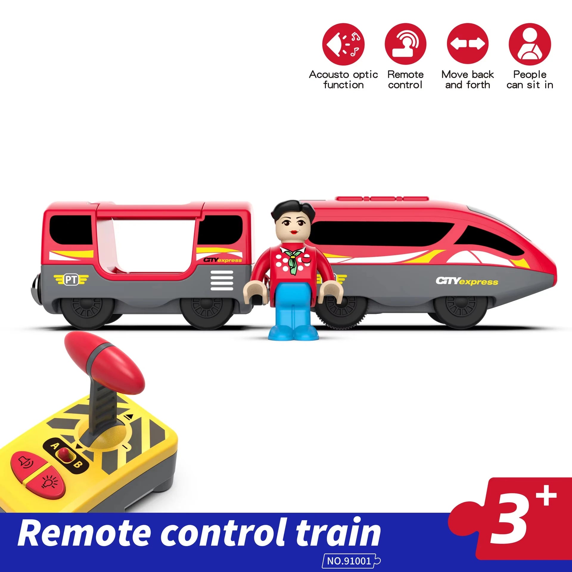 Kinder RC Elektrische Eisenbahn Lokomotive Magnetische Bahn Diecast Slot Spielzeug Passend für Holzeisenbahn Schienen Spielzeug für Kinder Geschenke